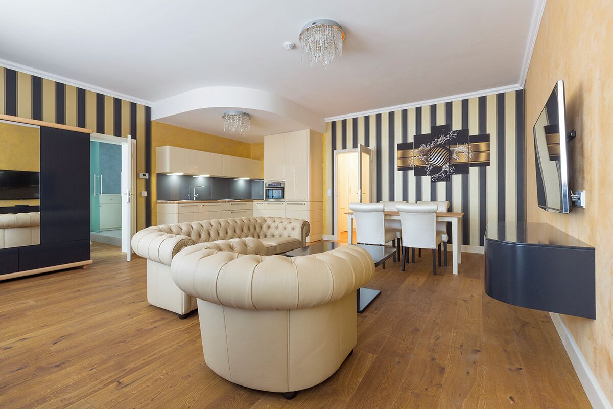 Deluxe apartment with a sauna and bathtub AP2 | Living area