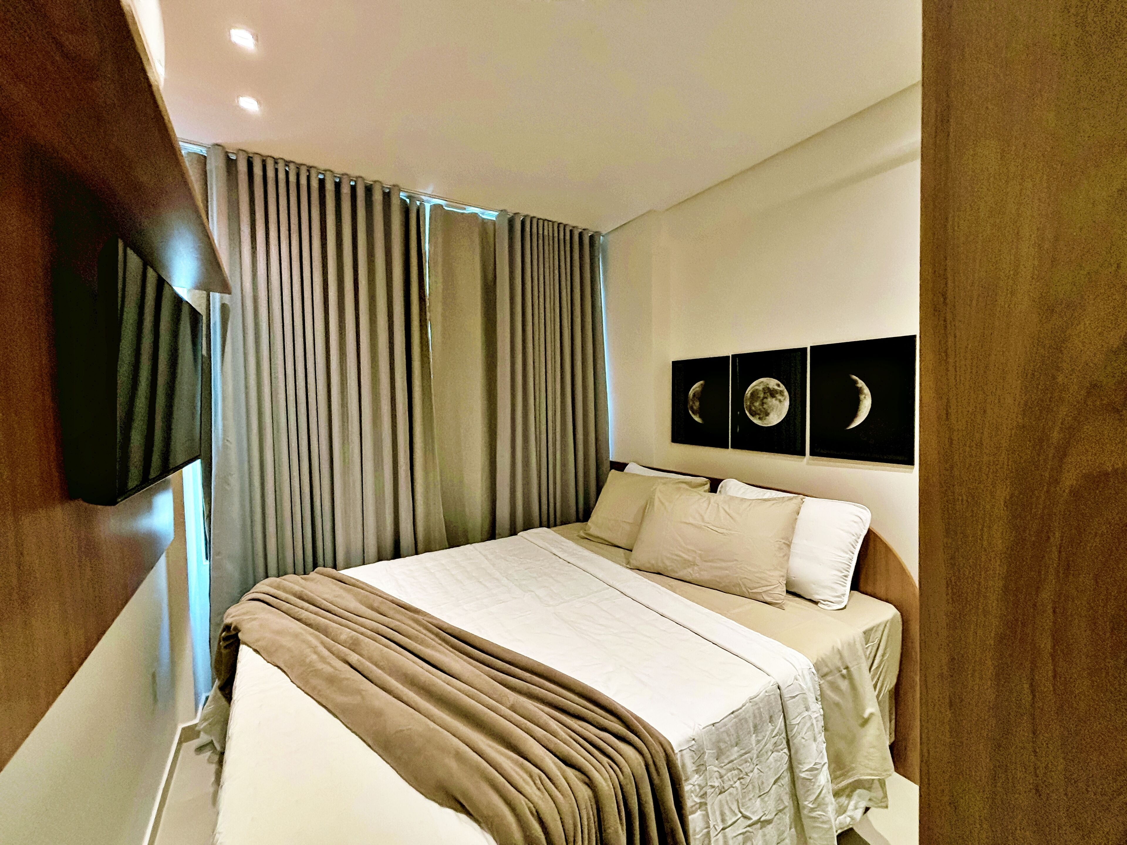 아파트 | 암막 커튼, 무료 WiFi, 침대 시트