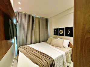 아파트 | 암막 커튼, 무료 WiFi, 침대 시트