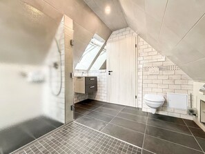 Shower, hair dryer