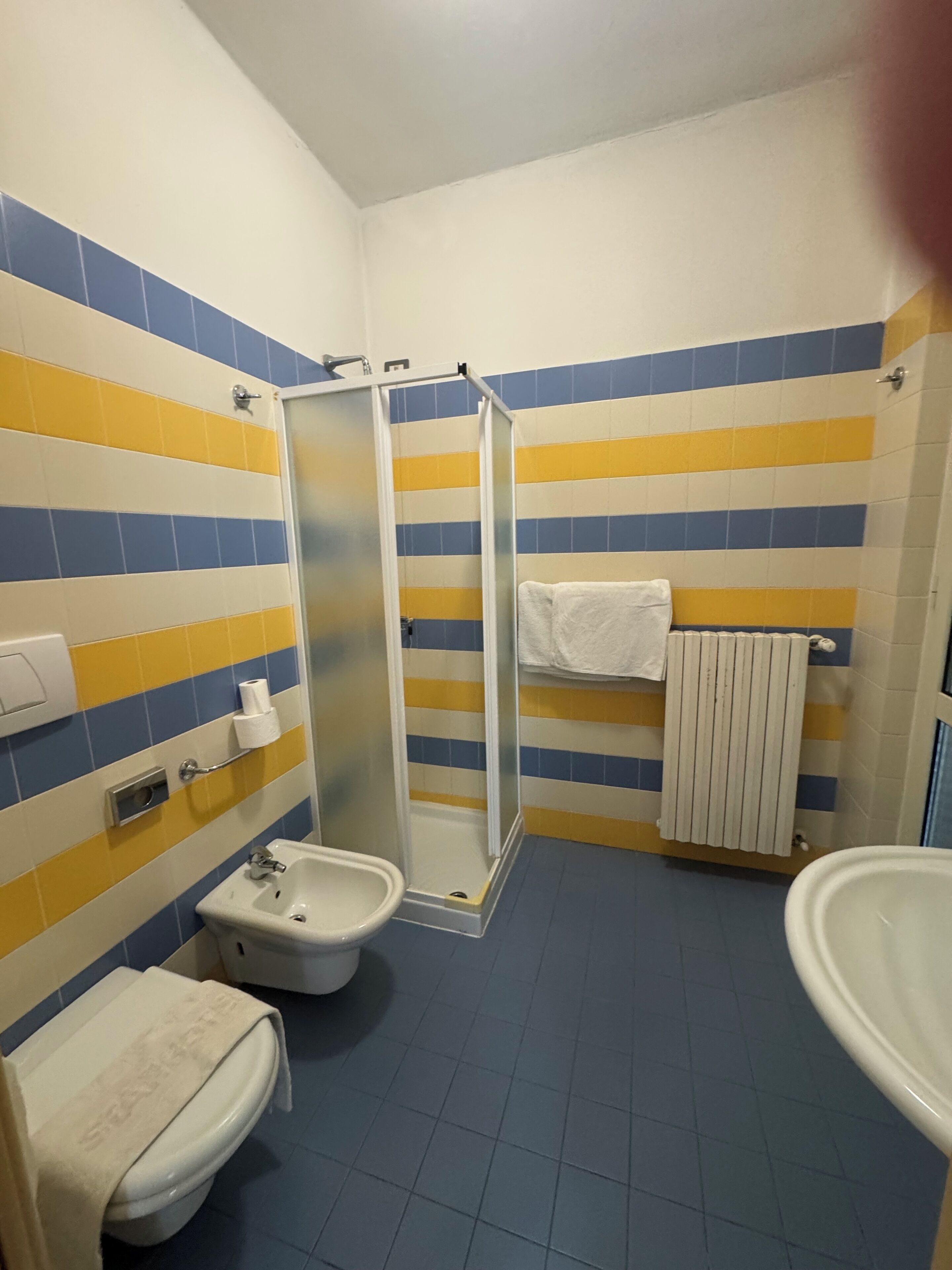 Comfort Single Room, Garden View | Bathroom | Shower, hair dryer, towels, soap