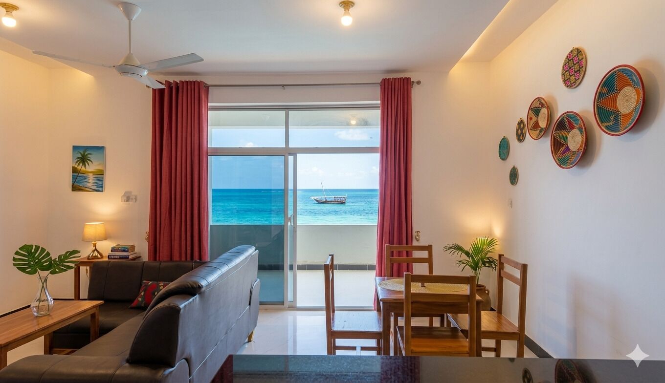 Apartment, 2 Bedrooms, Balcony, Ocean View | Living room