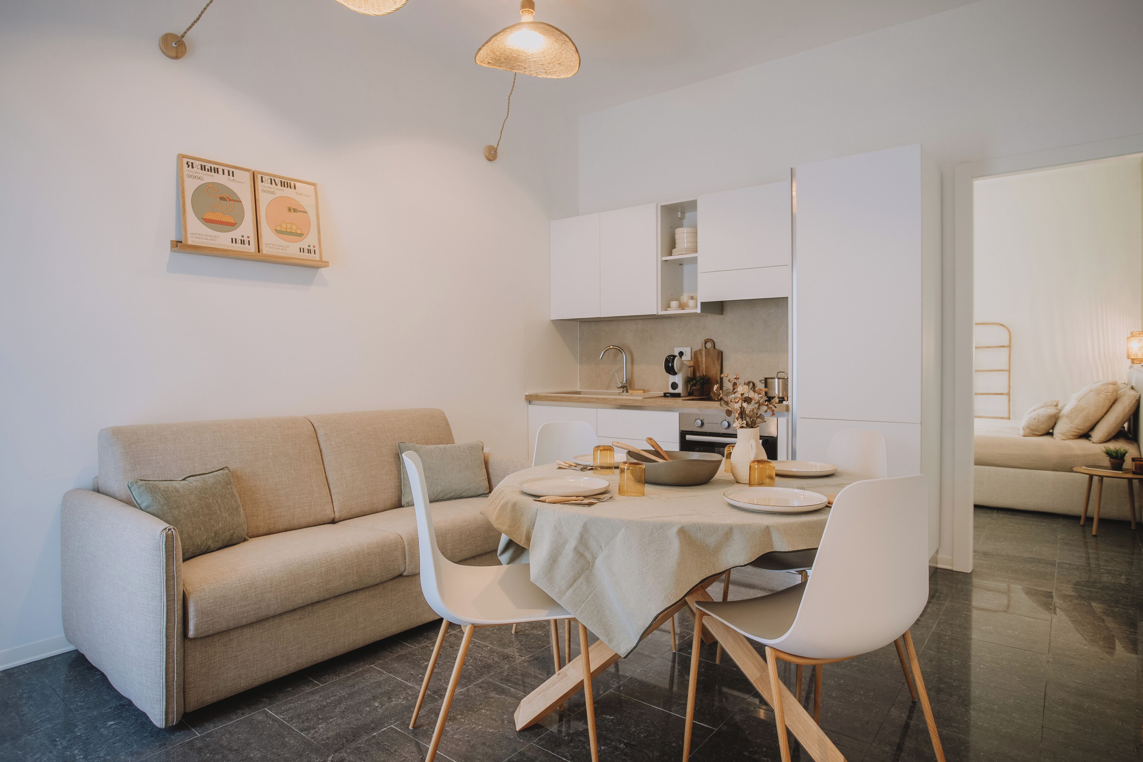 Condo dành cho gia đình, 1 giường đôi và sofa giường, bếp nhỏ, quang cảnh sân vườn | Nội thất