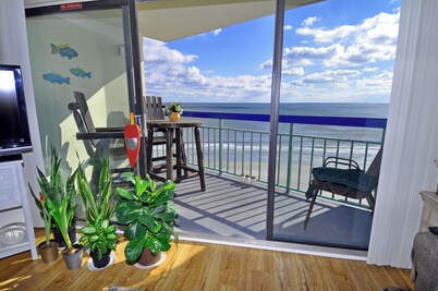 The Oceans 906 Oceanfront 2 bedroom, 2 bath condo with 2 Private Balconies