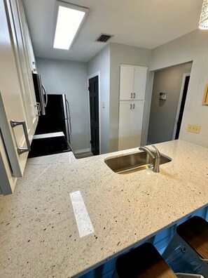 Fridge, microwave, oven, stovetop - The Salty Villa at Villas of St Thomas. Enjoy the WALK TO BEACH lifestyle! (Panama City Beach)