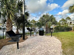 Terrace/patio - The Salty Villa at Villas of St Thomas. Enjoy the WALK TO BEACH lifestyle! (Panama City Beach)