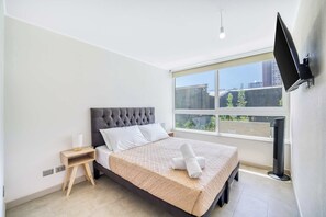 2 bedrooms, iron/ironing board, WiFi, bed sheets - Live Ñuñoa with Pool & Wifi in Metro Irarrázaval (Ñuñoa)