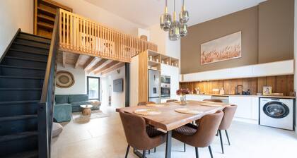 House with spa and direct access to Lake Cazaux