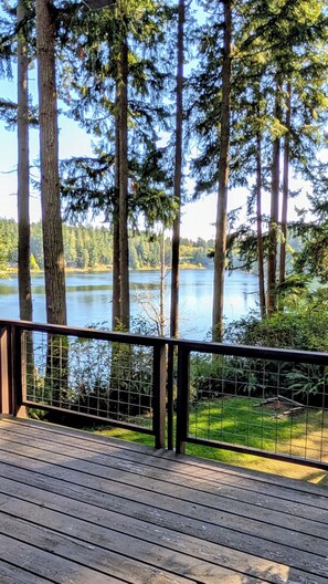 Property grounds - Goss Lake Chalet - sleeps 6 - private lakefront dock, fire pit, ping pong (Langley)