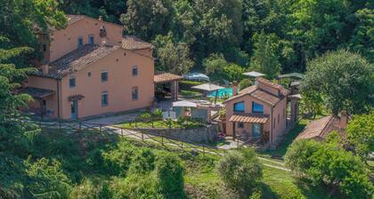 Podere Bagnoli farmhouse with swimming pool and sea view