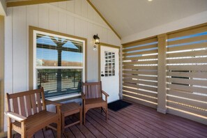 Deluxe-stúdíóíbúð - svalir - fjallasýn | Verönd/útipallur