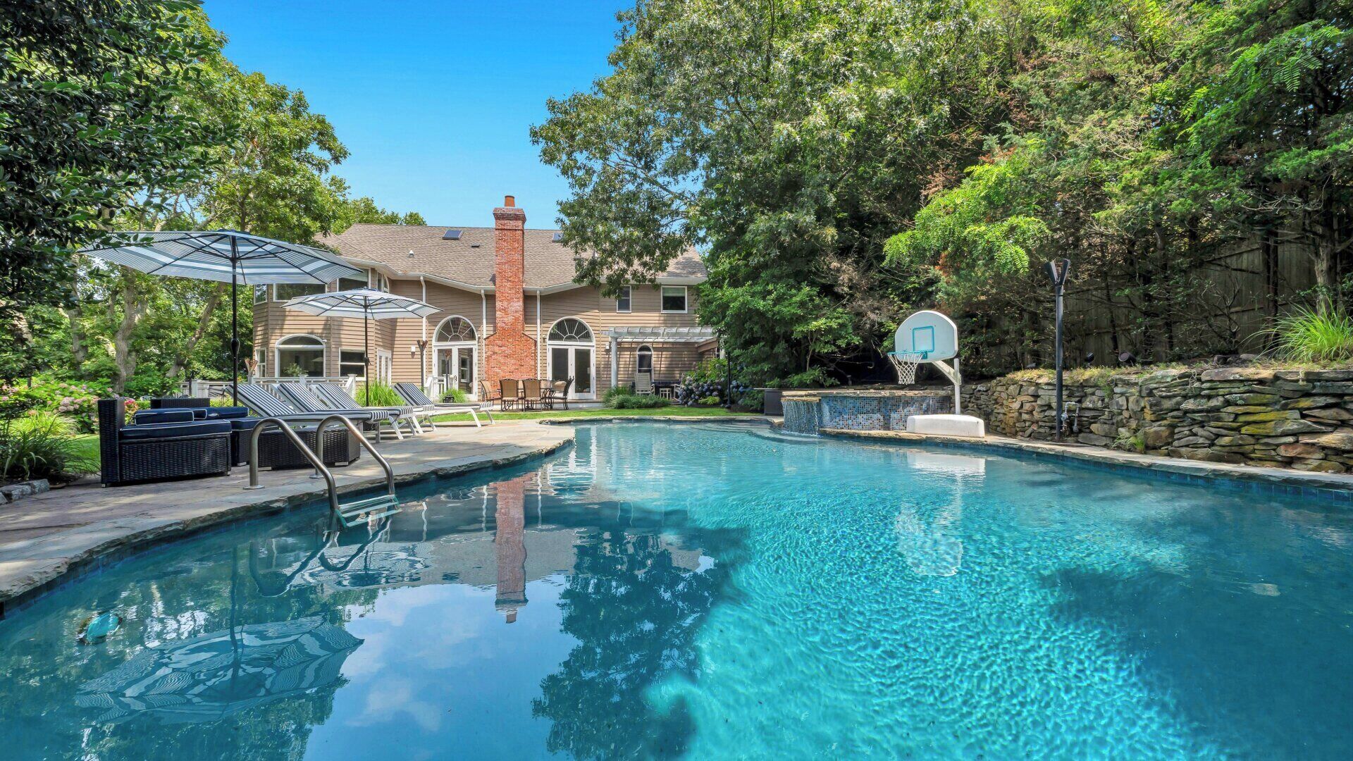 A heated pool