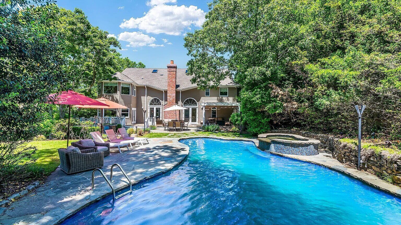 A heated pool