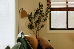 Fernseher, Kamin, Bücher