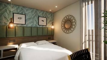 Chambre Double Standard, balcon, vue jardin