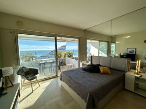 WiFi - Stunning studio with sea view - 2 guests (Villeneuve-Loubet)