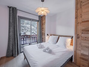 3 bedrooms, free WiFi, bed sheets - Modern apartment mountain view - 6 guests (Morzine)
