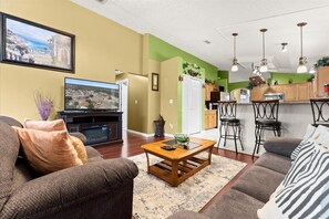 Ferienhaus, Haustiere gestattet, Eckzimmer | Wohnbereich