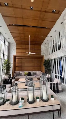 Lobby sitting area. The Base Downtown Phuket By Ploy