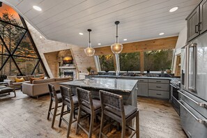 Interior - Brand New • Epic Creek-Front A-Frame • HotTub • FirePit • Games • Creek Access (Epworth)