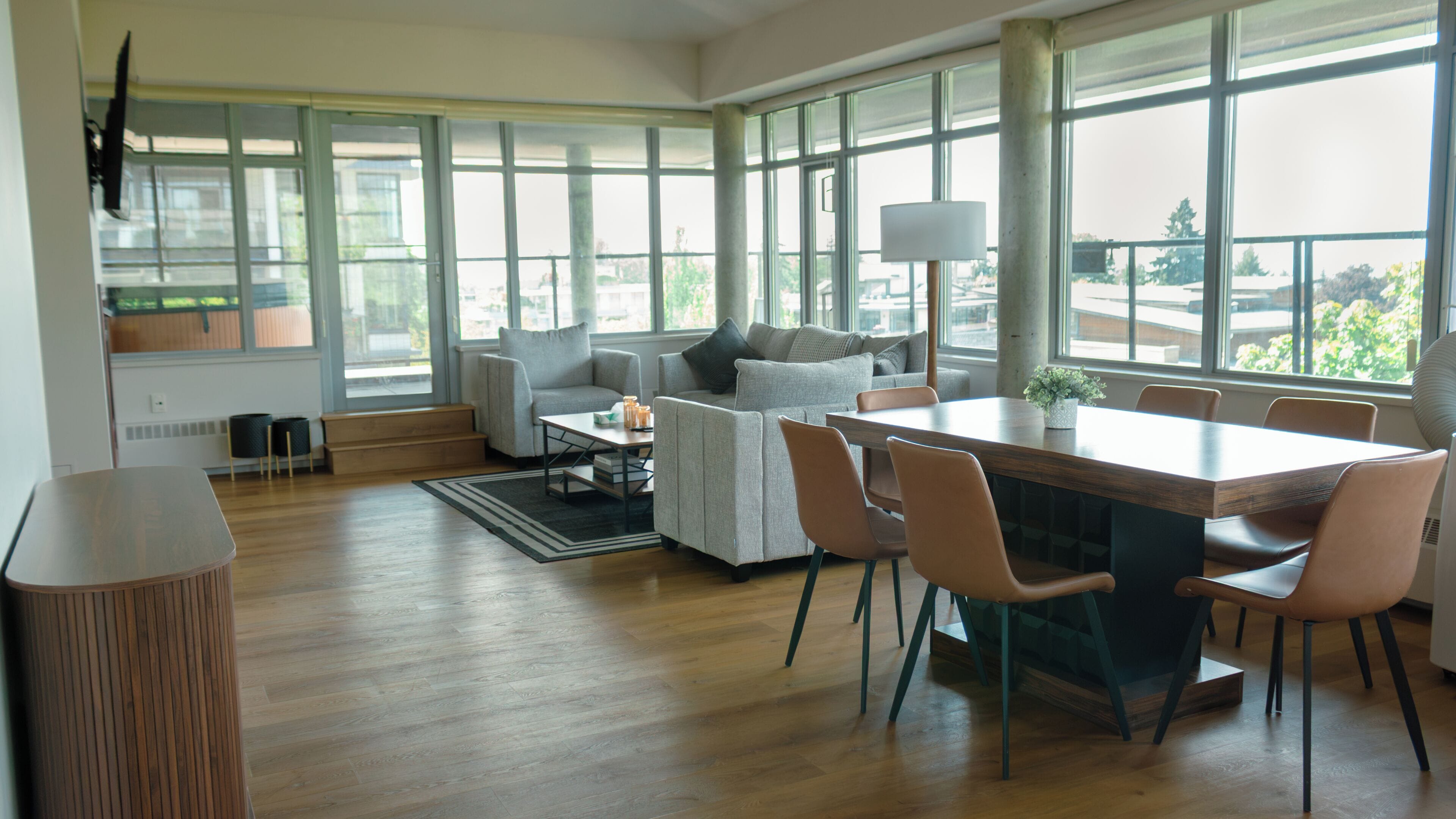 Penthouselejlighed - havudsigt | Opholdsområde