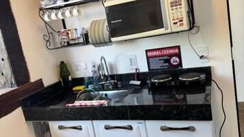 Shared fridge, microwave
