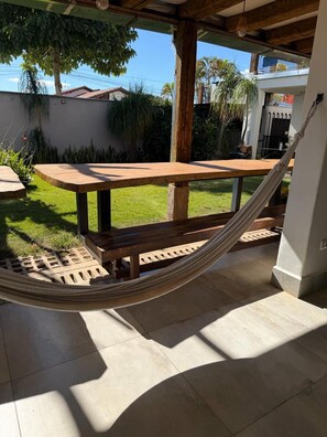 Deluxe Suite, Garden View | Outdoor dining - POUSADA CARRO DE BOI (Lavras)