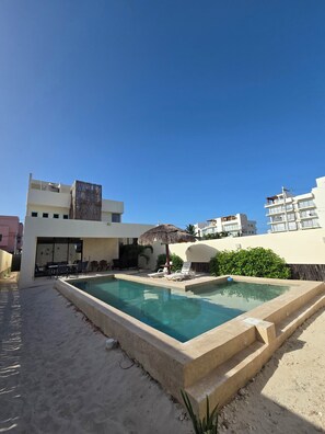 Pool - Villa Bélgica : Quiet, equipped and close to the sea with rooftop. (San Benito)