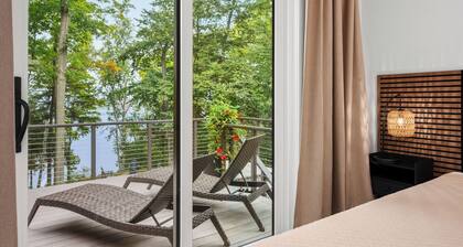 100 feet of private frontage on beautiful Lime Lake