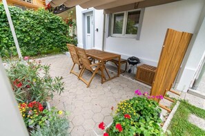 Studio, Patio, Mountain View | Outdoor dining - Studio Maria with Free Parking (Bohinj)