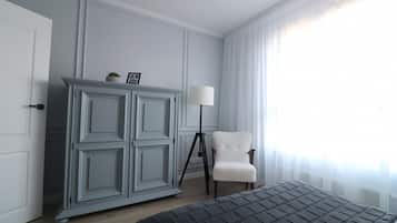 Apartamento luxo, sacada | Ferros/tábuas de passar roupa, Wi-Fi de cortesia