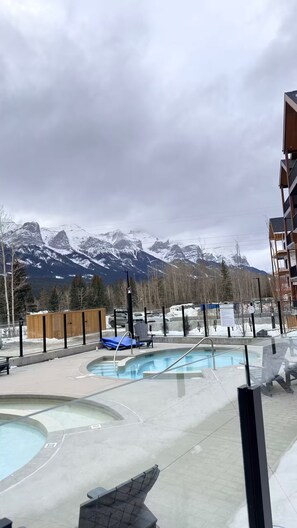 Pool - 3 Sisters Mountain Getaway | Luxe 2BR w Pool & Gym (Canmore)