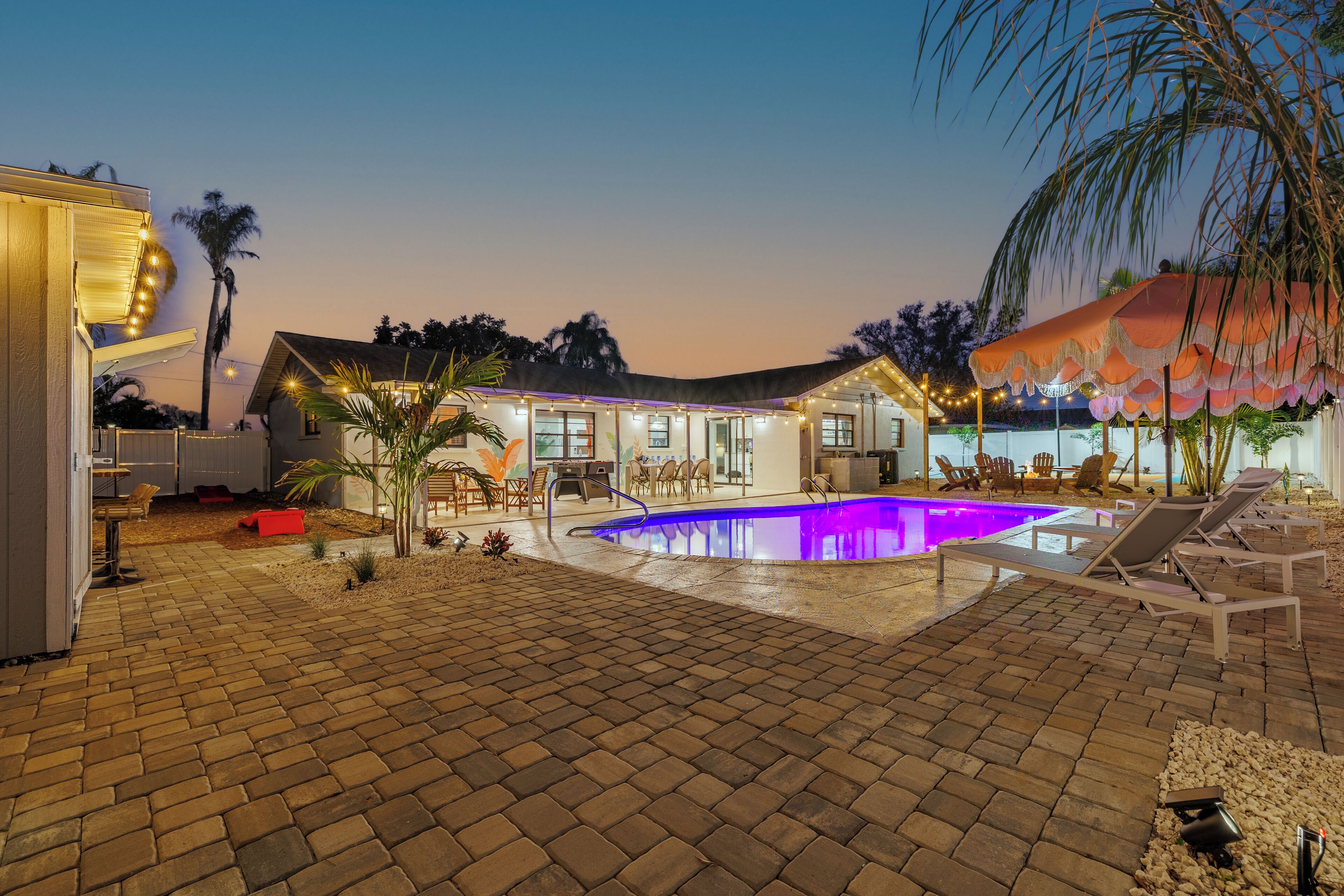 Et oppvarmet basseng