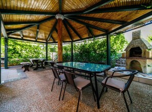 Outdoor dining - Apartments Bozena - Two bedroom (Krk)