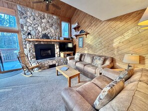 TV, fireplace, table tennis