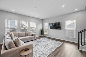 House, Multiple Beds, Patio, Garden View (Ark & Creation Stay) | Living area - Ark & Creation Stay New Home (Walton)