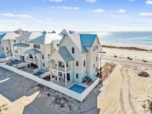 Exterior - NEW! Lux Beachfront w/ Gulf Views, Heated Pool, for Large Groups up to 24 (Panama City Beach)