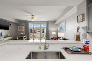 Living area - Calypso 3 by Pier Park! Third floor-No Elevators! 1 BR/ Bunks/ 2 Baths. (Panama City Beach)