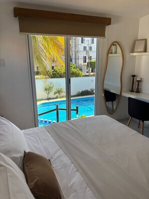 1 bedroom, free WiFi, bed sheets - Comfortable and spacious room w/alberca (Cancún)