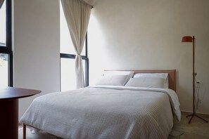 2 bedrooms, desk, WiFi, bed sheets - Warm Terracotta 2BR | Rooftop Sunsets in Aldea Zama (Tulum)