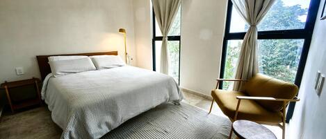 2 habitaciones, escritorio, wifi y ropa de cama