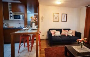 Living area - Departamento barrio Bellas Artes, Lastarrias. (Santiago)