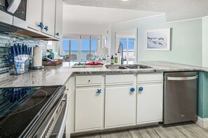 Fridge, microwave, coffee/tea maker, toaster - Oceanfront 2BR at Bay Watch, Hot tubs, Pools, View (North Myrtle Beach)