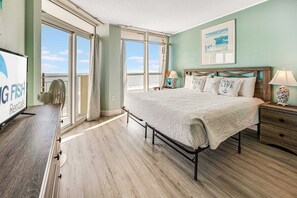 2 bedrooms, iron/ironing board, WiFi, bed sheets - Oceanfront 2BR at Bay Watch, Hot tubs, Pools, View (North Myrtle Beach)