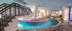 Indoor pool, a heated pool - Oceanview 1BR Condo • Kid-Friendly Resort • Pools + Arcade (Myrtle Beach)