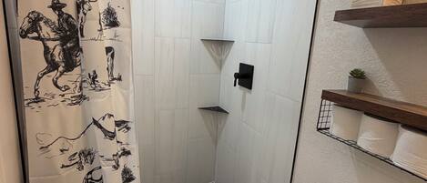 Towels, soap, toilet paper