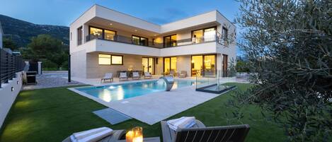 Una piscina riscaldata