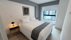 1 bedroom, iron/ironing board, WiFi, bed sheets - w* | Deluxe 1BR Apartment in Heart of San Isidro (San Isidro)