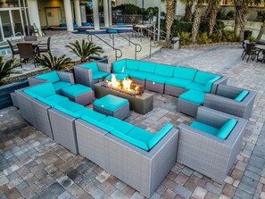 Outdoor dining - New Direct Ocean and City Views, Corner Suite,Nice (Myrtle Beach)