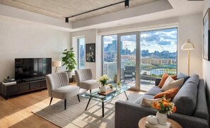 Living area - Canary wharf iconic London skyline view (London)